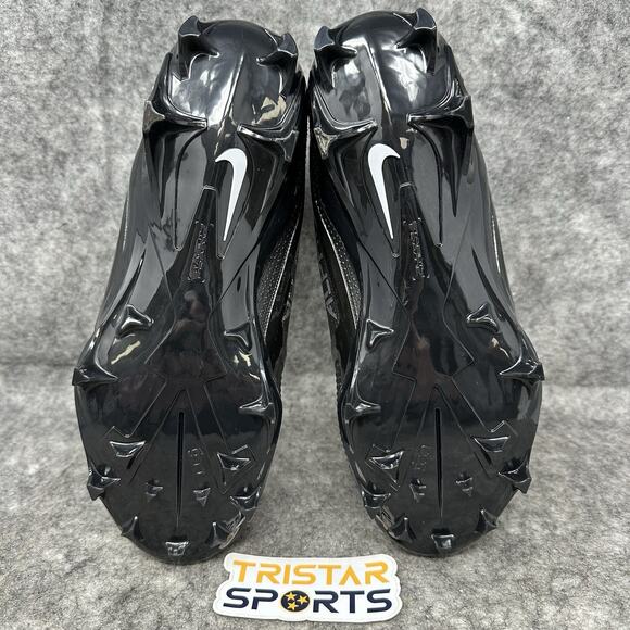 Nike Alpha Menace 4 Elite Football Cleats Mens Sz 7 Black Silver FD7036-002 - Picture 6 of 8